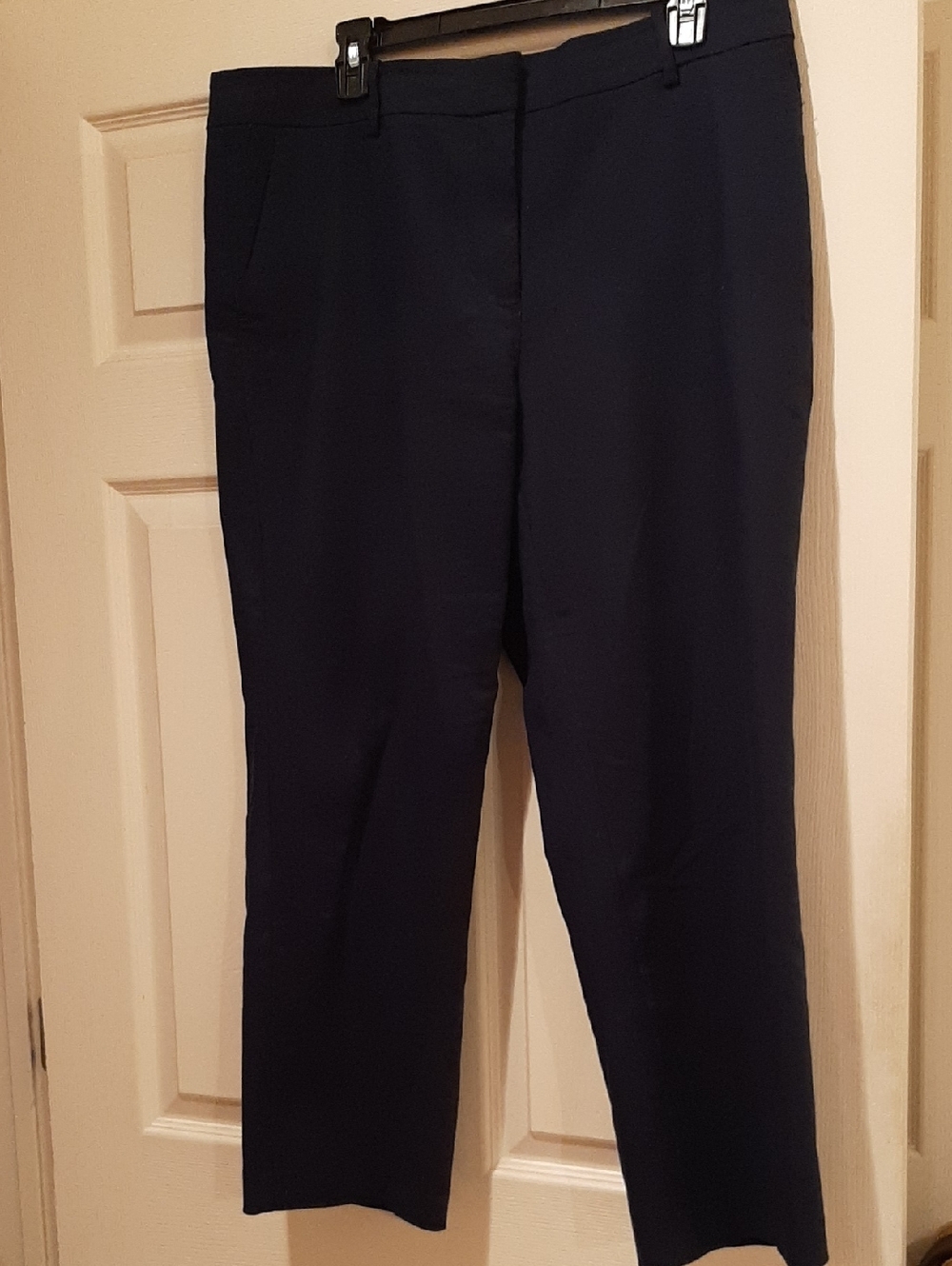 Loft Classic Navy Women's Straight-Leg Dress Pants